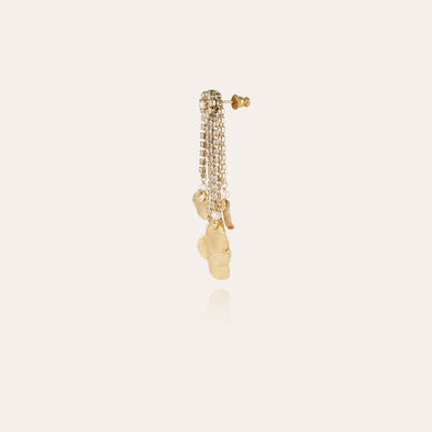 Boucles d'oreilles Kate strass dorées