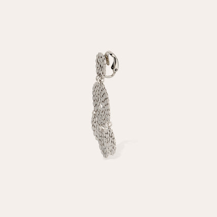 Lucky Sequin small silver earrings