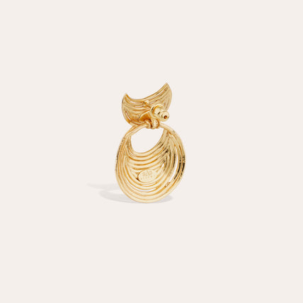 Boucles d'oreilles Luna Wave mini dorées