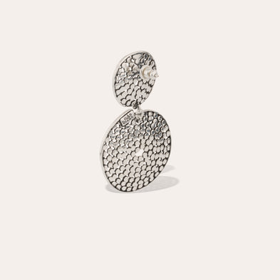 Boucles d'oreilles Onde Lucky Cercle petit modèle argentées