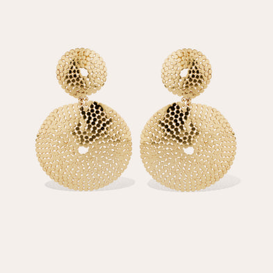 Boucles d'oreilles Onde Lucky dorées