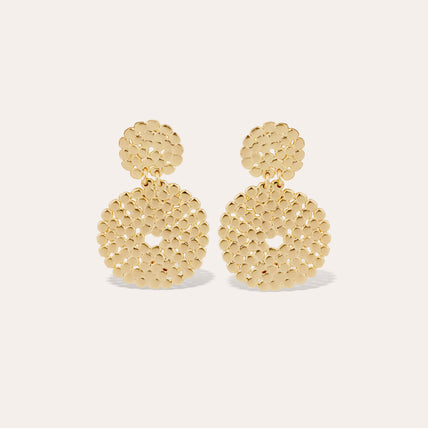 Boucles d'oreilles Onde Lucky mini dorées