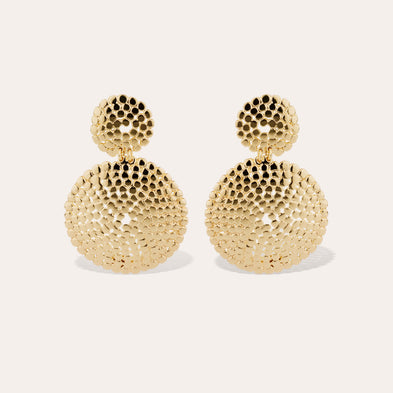 Boucles d'oreilles Onde Lucky petit modèle dorées