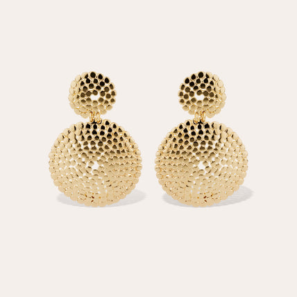 Boucles d'oreilles Onde Lucky petit modèle dorées