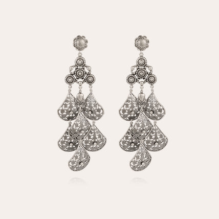 Orferia large silver earrings