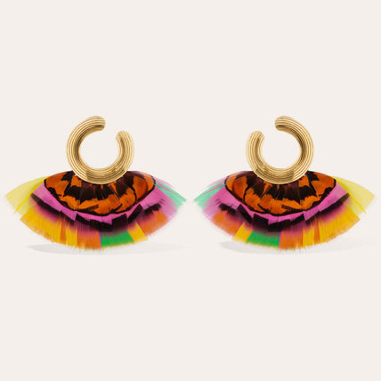 Positano gold earrings