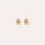 Boucles d'oreilles puces Scaramouche émail dorées