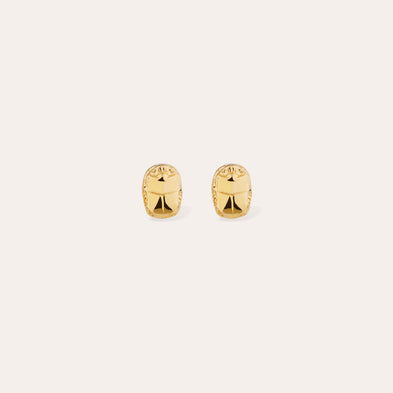 Scaramouche gold stud earrings