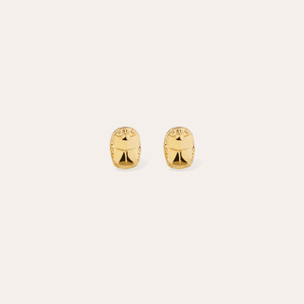 Boucles d'oreilles puces Scaramouche dorées