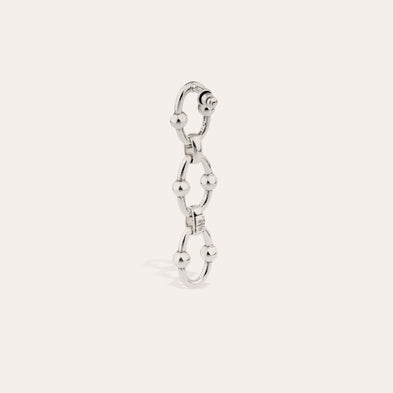 Rivage mini silver earrings 