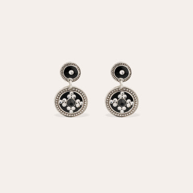 Boucles d'oreilles Sequin argentées