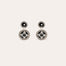 Boucles d'oreilles Sequin argentées