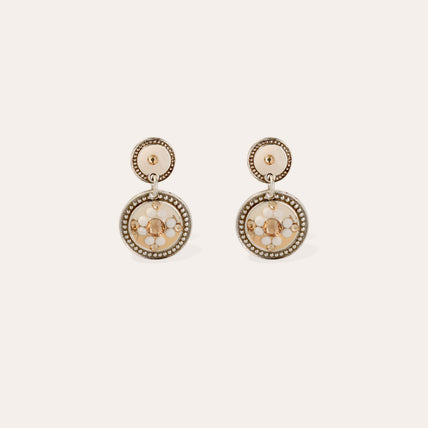 Boucles d'oreilles Sequin argentées