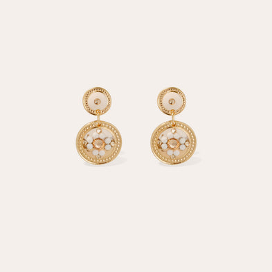 Boucles d'oreilles Sequin dorées