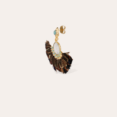 Gold Serti Gaia earrings