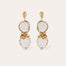 Boucles d'oreilles Sirena dorées - Cristal