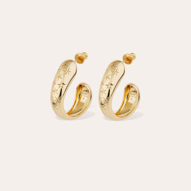 Boucles d'oreilles Saint Germain Comète strass
