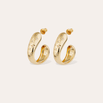 Boucles d'oreilles Saint Germain Comète strass