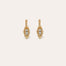 Serti Talisman crystal earrings gold-tone