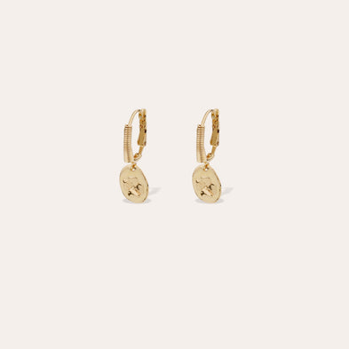 Tao Trèfle enamel gold earrings 