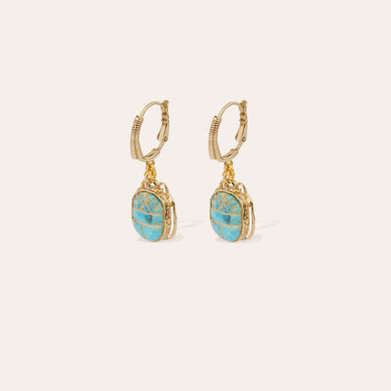 Boucles d'oreilles Tao Scaramouche  - Turquoise
