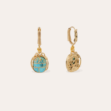 Boucles d'oreilles Tao Scaramouche  - Turquoise