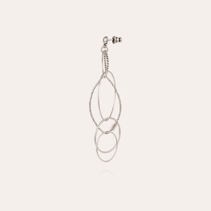 Torsade Multi small model silver earrings