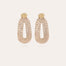 Trevise rhinestone gold earrings