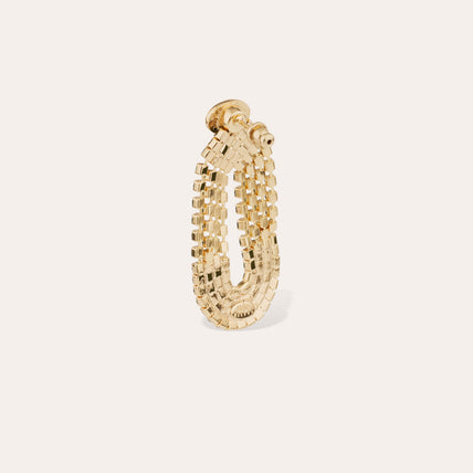 Boucles d'oreilles Trevise strass dorées