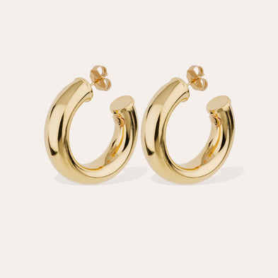 Boucles d'oreilles créoles Turner dorées