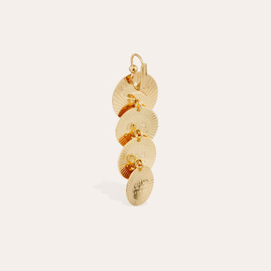 Boucles d'oreilles Very Diva quadruple petit modèle dorées