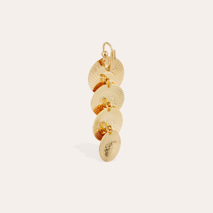 Very Diva quadruple small gold earrings