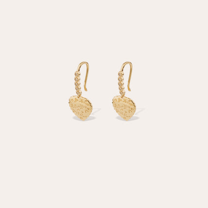 Boucles d'oreilles Yao Baby Love dorées 