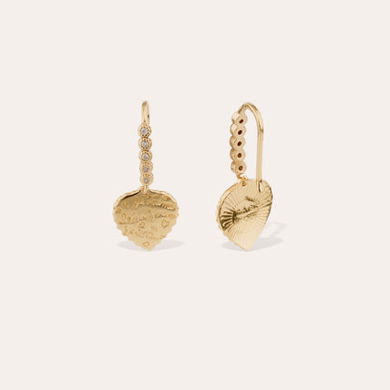 Boucles d'oreilles Yao Baby Love dorées 