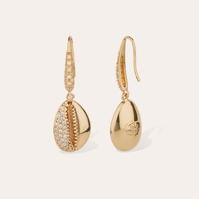 Boucles d'oreilles Yao Coki strass dorées