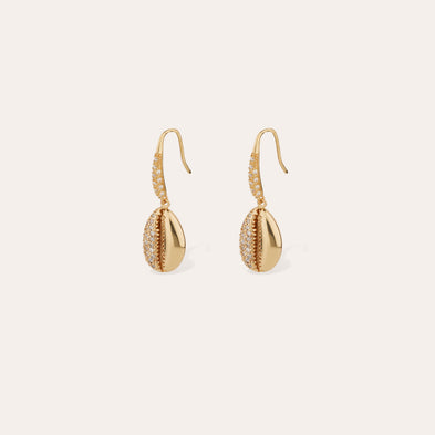 Boucles d'oreilles Yao Coki strass dorées