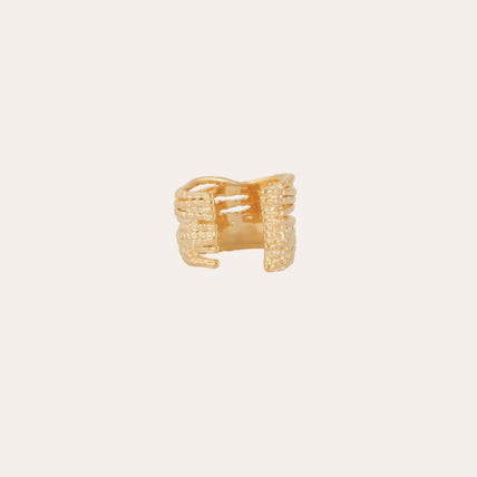 Liane gold cuff ring