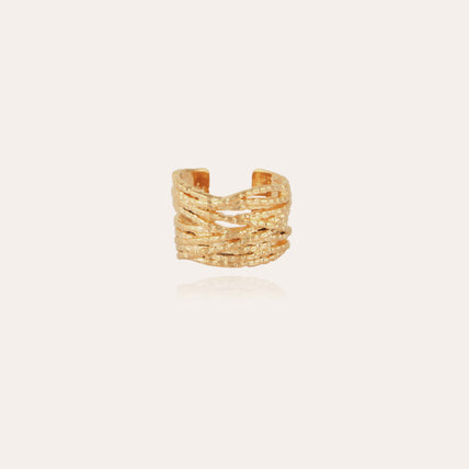 Liane gold cuff ring