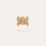 Mistral gold cuff ring