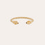 Amarante twisted bangle gold - Tiger's Eye