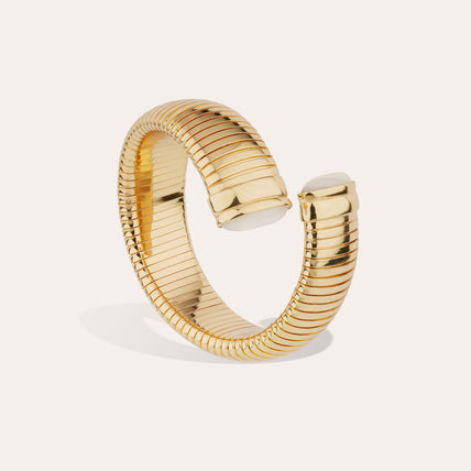 Bracelet Antigone doré - Nacre blanche
