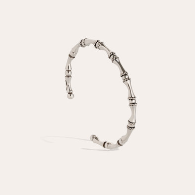 Bracelet Bambou jonc mini argenté