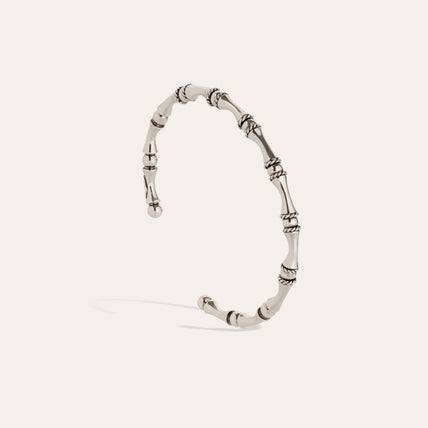 Bracelet Bambou jonc mini argenté
