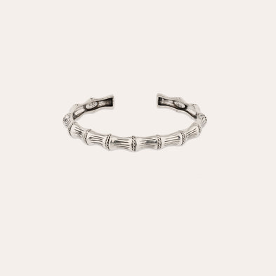 Bracelet jonc Bambou argenté