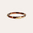 Bracelet Cobra jonc acétate doré - Marron