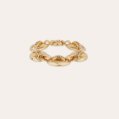 Cophea mini gold crystal bracelet