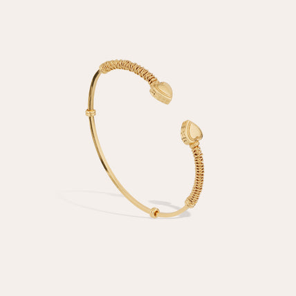 Bracelet jonc Duality Amore doré