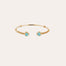 Bracelet Duality Amore doré - Turquoise