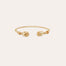 Pulsera Duality «Grand Scaramouche» de torsade , con esmalte dorado