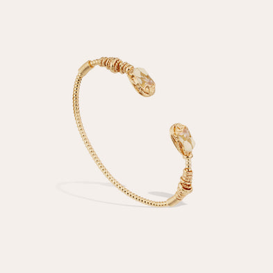 Pulsera Duality «Grand Scaramouche» de torsade , con esmalte dorado